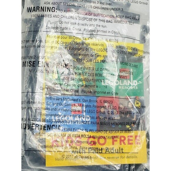 McDonald's The Lego Batman Movie Batman Black Viewer Kid's Meal Toy NIP #2 - Picture 7 of 8